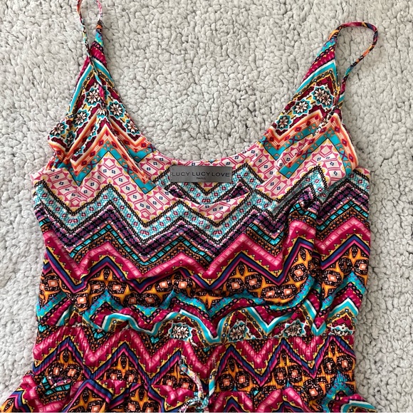 NWOT Lucy Love Boutique printed romper size small. - Picture 4 of 9